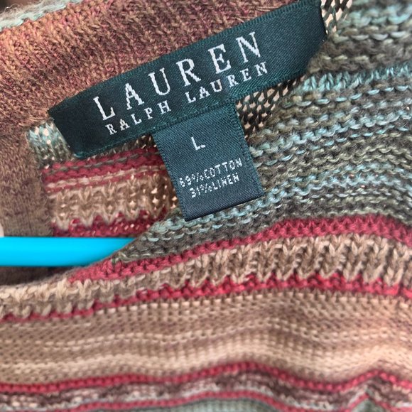 Ralph Lauren Knit tank top Cotton Linen women’s L cool summer sleeveless - Picture 2 of 12